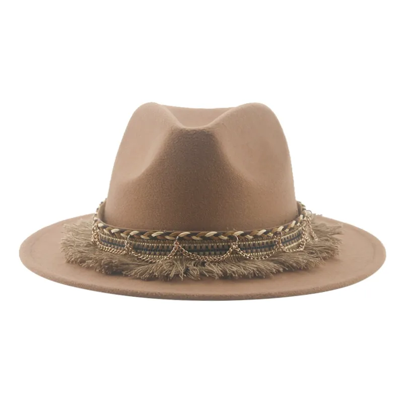 Fedora Hat Wool - Kowbojskie kapelusze Kapelusz Fedora Kapelusz filcowy