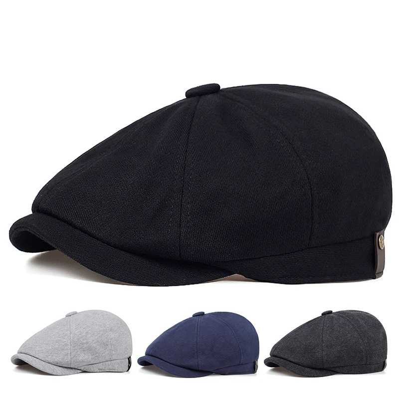 Dad Hat Cotton - Modny bawełniany beret, stylowy kapelusz w