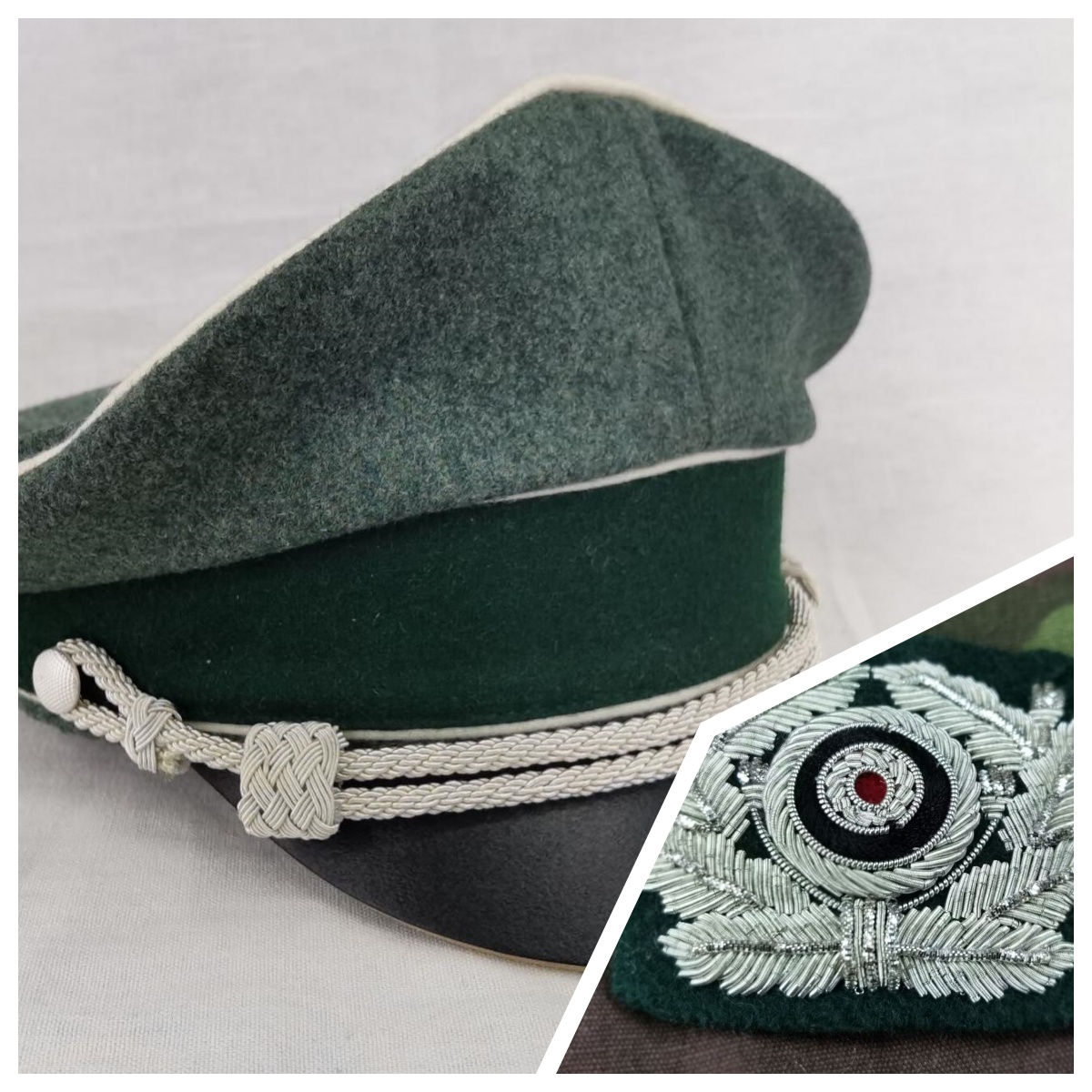 Fedora Hat Wool - E.M.D .WW2 E.M.D Kapelusz bojowy, wełna,