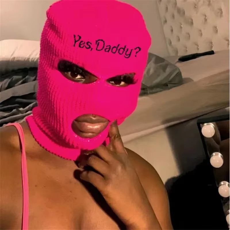 Dad Hat Cotton - Kominiarka z haftem, zimowa czapka dla