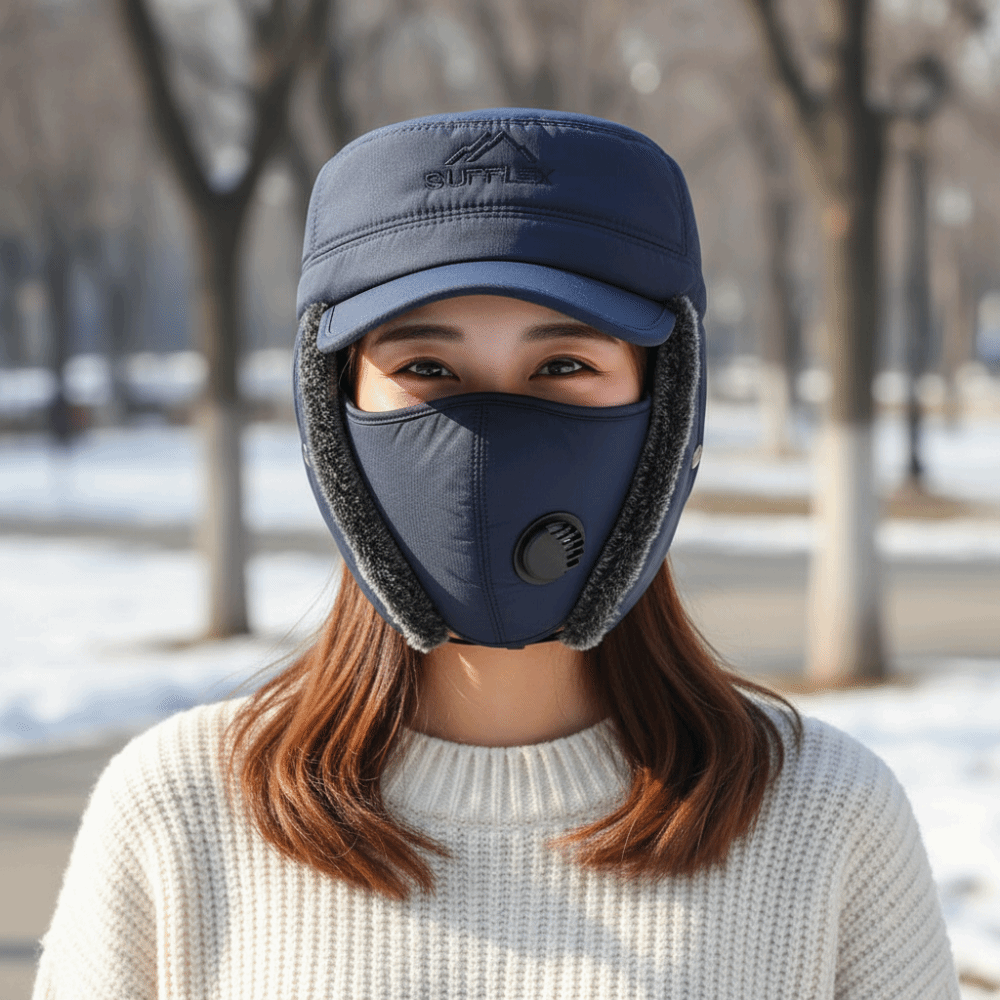 Winter Trapper Hat - Gruby zimowy kapelusz typu traper z