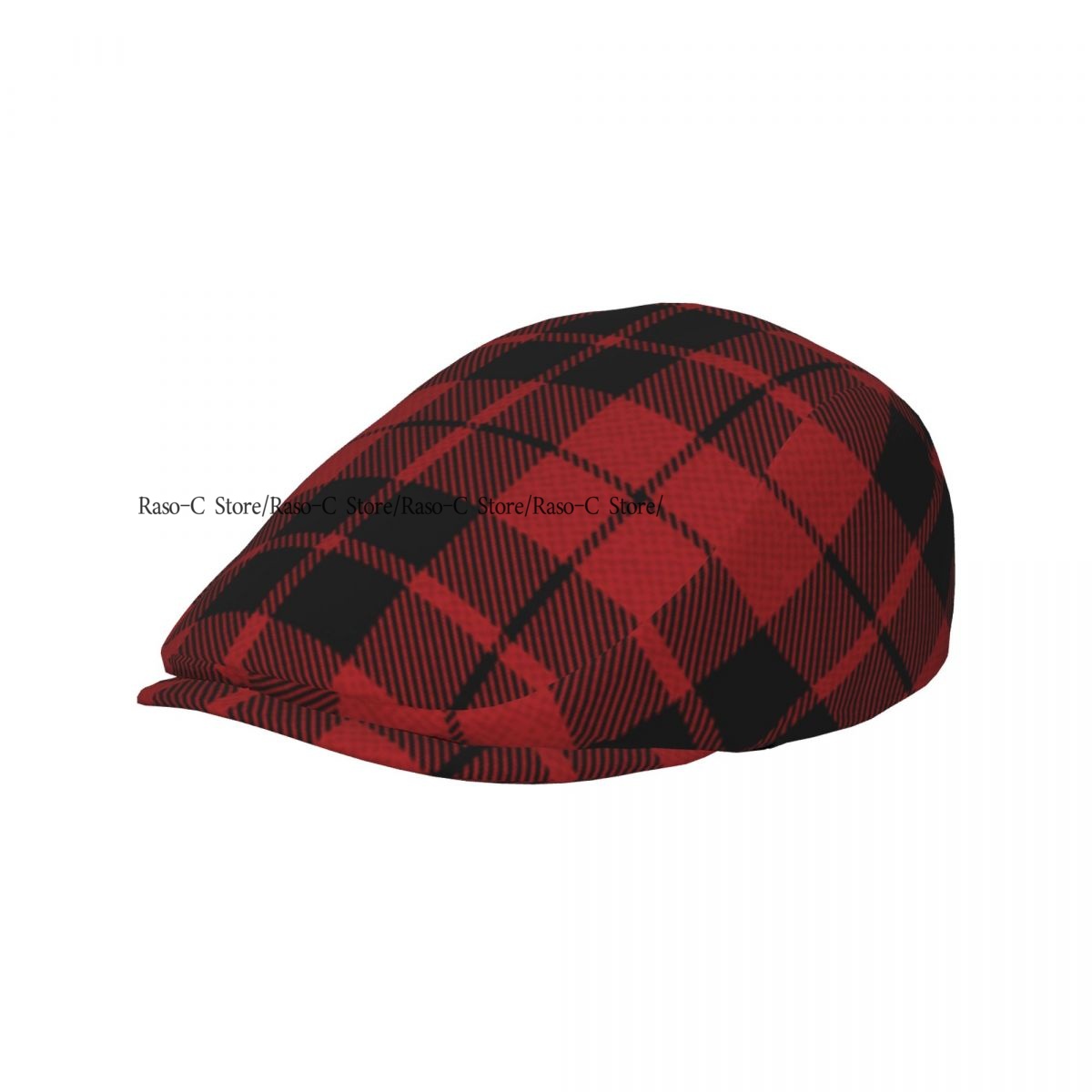 Newsboy Cap Ivy - Czerwona czapka typu flat cap w