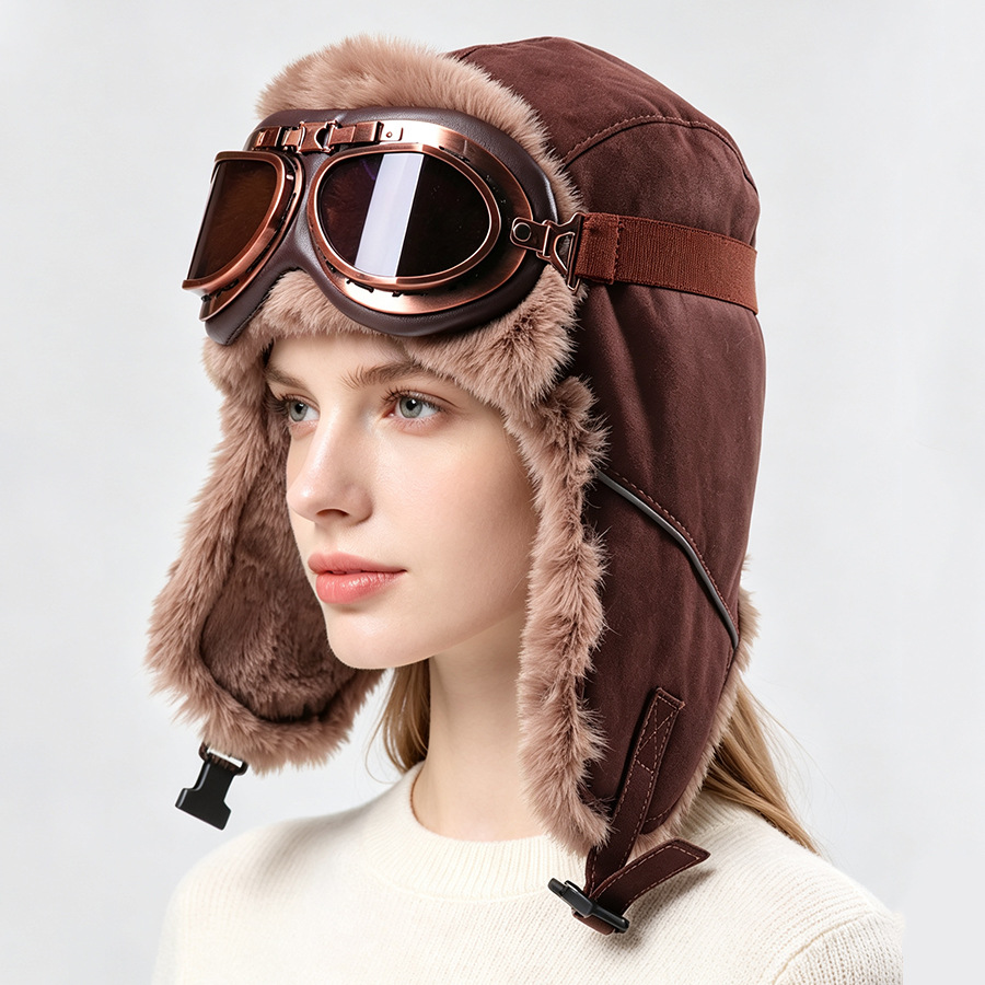 Winter Trapper Hat - Czapka lotnika w stylu vintage z