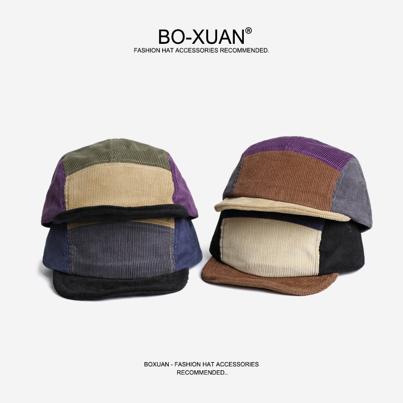 Retro krótkoosłonowe czapki ba – Corduroy Cap 5 Panel recenzja i cena