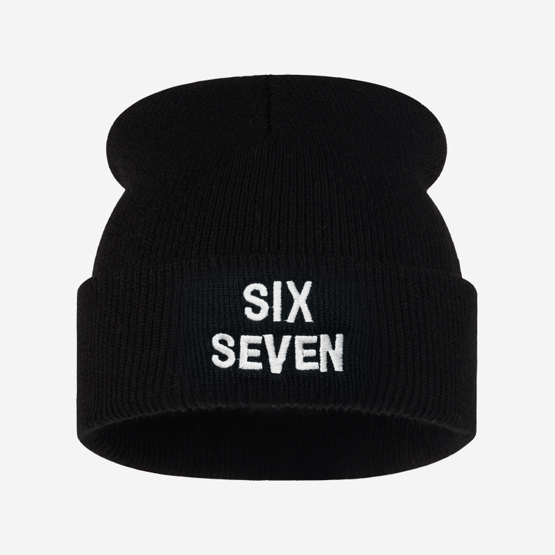 Czapka beanie z haftowanym nap – Beanie Cuffed Knit recenzja i cena