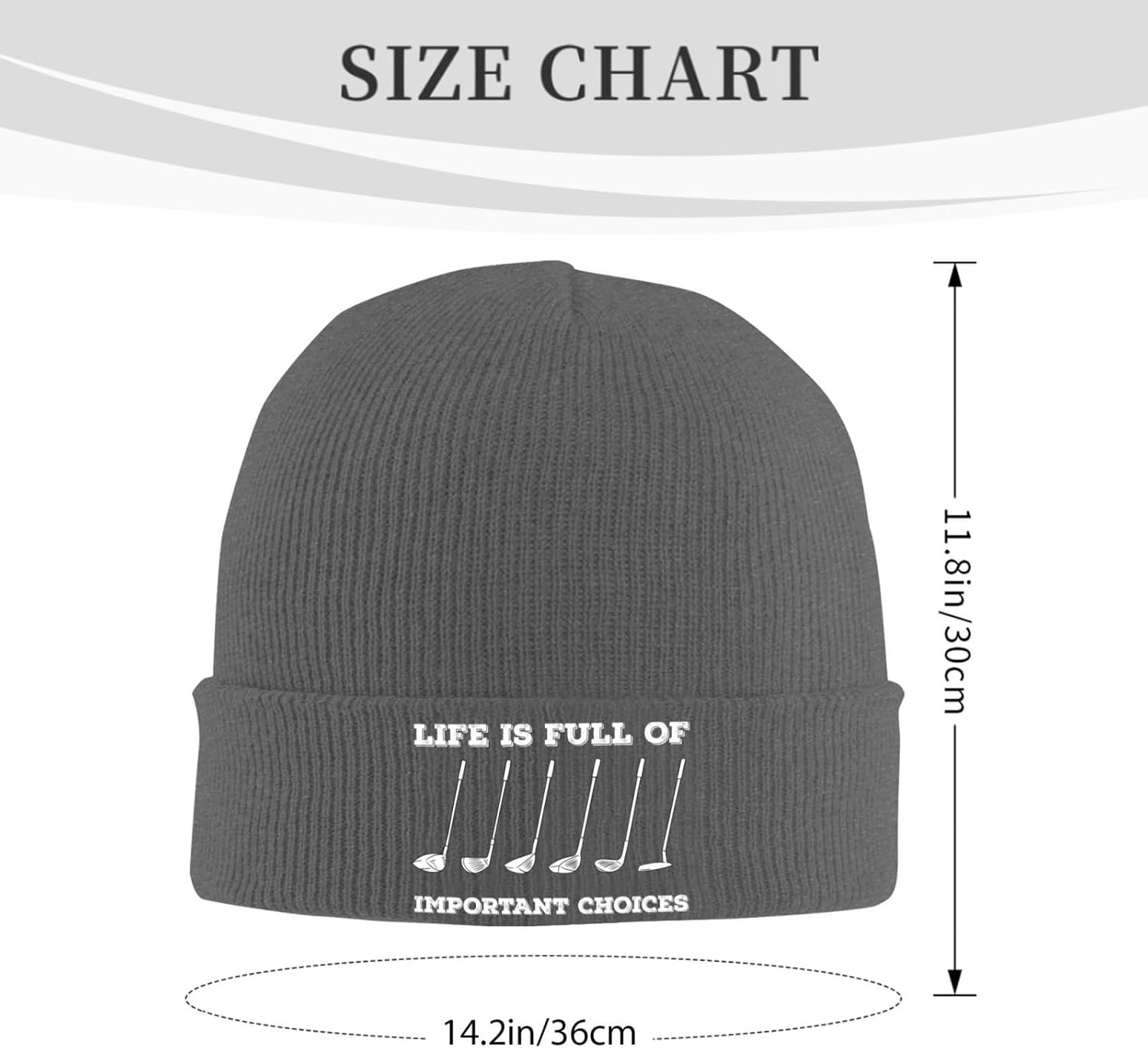 Czapka zimowa z wyrazem: Życie – Beanie Cuffed Knit recenzja i cena